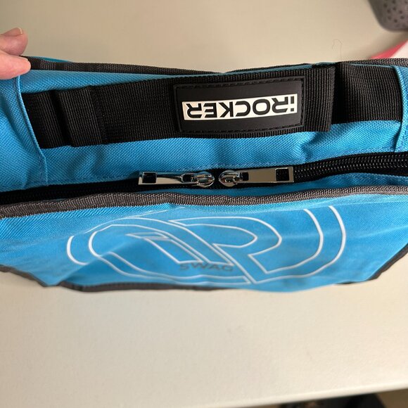 iRocker Swag Bag Insulated Cooler Tote Blue Zip Closure - Picture 7 of 9